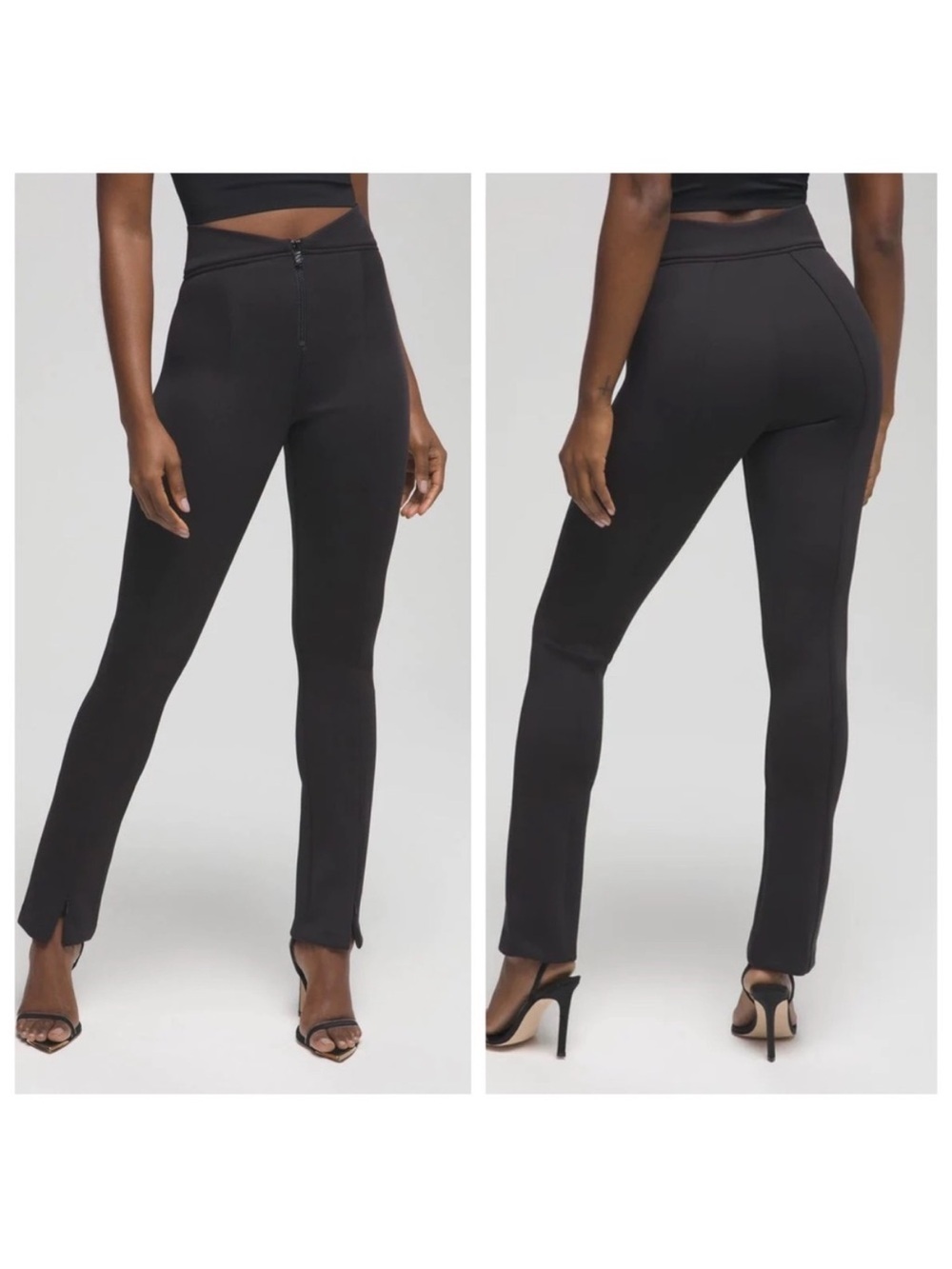 NWOT Good American Glam Exec Scuba Pant 2